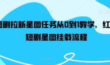 短剧拉新星图任务从0到1教学,红果短剧星图挂载流程
