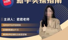 君君-小红书电商从入门到精通,新手实操指南