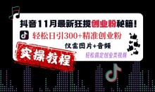 抖音11月最新狂揽创业粉秘籍仅需图片+音频,轻松搞定创业类视频