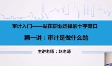 赵老师:审计入门课程(视频)
