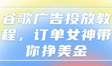 谷歌广告投放教程,订单女神带你挣美金