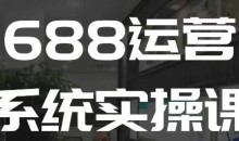 1688高阶运营系统实操课,快速掌握1688店铺运营的核心玩法