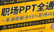 职场PPT全通关,一套课程解决95%职场问题