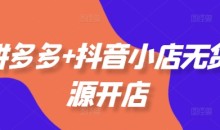 老陶电商拼多多+抖音小店无货源开店,包括:选品、运营、基础、付费推广、爆款案例等(更新25年2月)