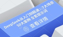 DeepSeek从入门到精通:7大场景 50大案例 全套提示词