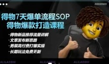 阿力得物电商【合集】得物选品逻辑、细节优化、定价、爆款打造,7天打爆单品SOP,细致教学等