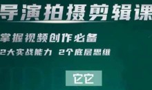 短视频学院·导演拍摄剪辑核心课,掌握视频创作必备的2大实战能力与底层思维