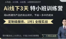俗人六哥AI实操培训第20-21期线下,0基础保姆级教程,3月最新整理,企业获客、降本增效、打造超级个体