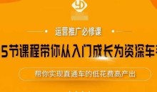 35节课程带你从入门成长为资深车手,让系统学习直通车成为可能,帮你实现直通车的低花费高产出