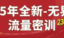 25年全新无界流量密训23.0,淘系精品系列课