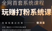 2025行业首套全网全域打粉系统神课,做流量做离钱最近的事,一套新手入行打粉引流必备课