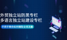 外贸独立站防黑专栏+多语言独立站建设专栏