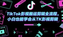 TikTok影视搬运剪辑全流程,小白也能学会从TK影视剪辑