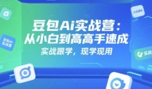 豆包Ai实战营:从小白到高手速成,实战跟学,现学现用