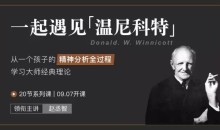 赵丞智 一起遇见温尼科特20节系列课