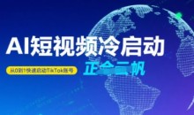 正合·Tiktok Ai短视频快速冷启动,从0到1快速启动的账号