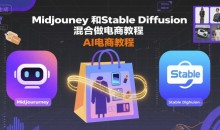 Midjourney和Stable Diffusion混合做电商教程-ai电商教程