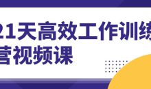 21天高效工作训练营视频课