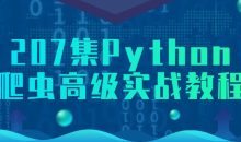 207集Python爬虫高级实战教程