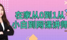 在家从0到1从小白到网棵讲师