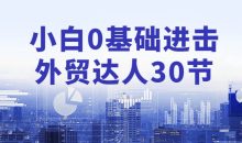 小白0基础进击外贸达人30节