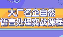 大厂名企自然语言处理实战课程