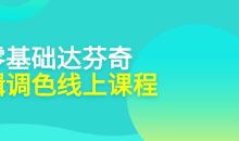 零基础达芬奇剪辑调色线上课程