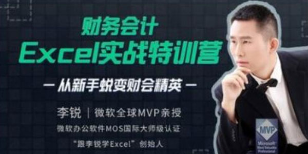 财务会计Excel实战特训营 | 从新手蜕变财会精英