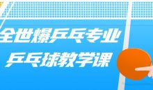 全世爆乒乓专业乒乓球教学课