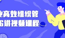 企业高效组织管理16讲视频课程