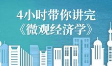 4小时带你讲完《微观经济学》