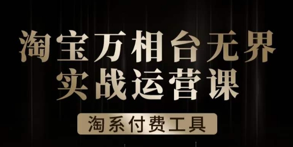 沧海·淘系万相台无界实战运营课,万相台无界实操全案例解析