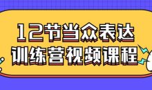 12节当众表达训练营视频课程