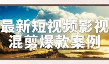最新短视频影视混剪爆款案例