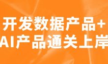 开发数据产品+AI产品通关上岸
