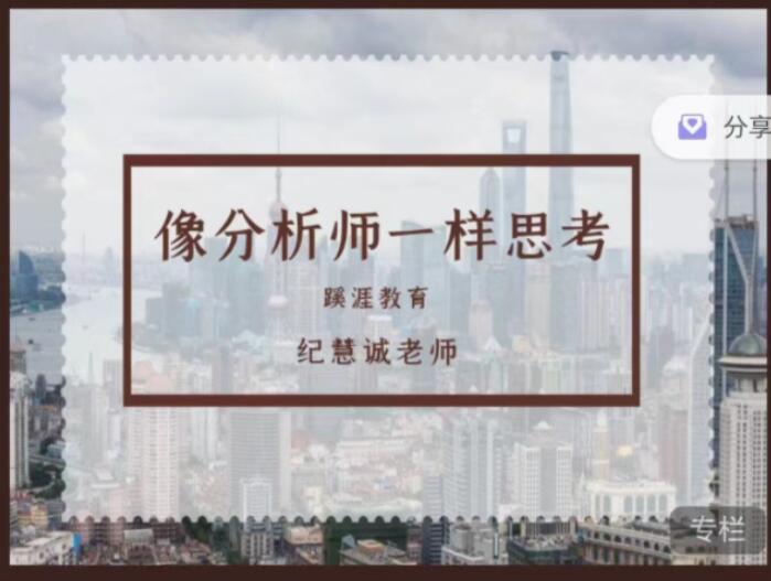 像分析师一样思考 股票与投资