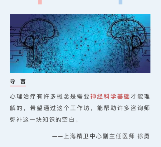 徐勇:神经科学视角下的心理治疗