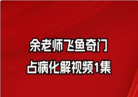 余老师飞鱼奇门占病化解视频1集