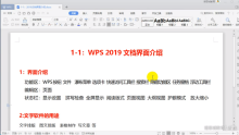 WPS2019表格制作Word文字排版处理