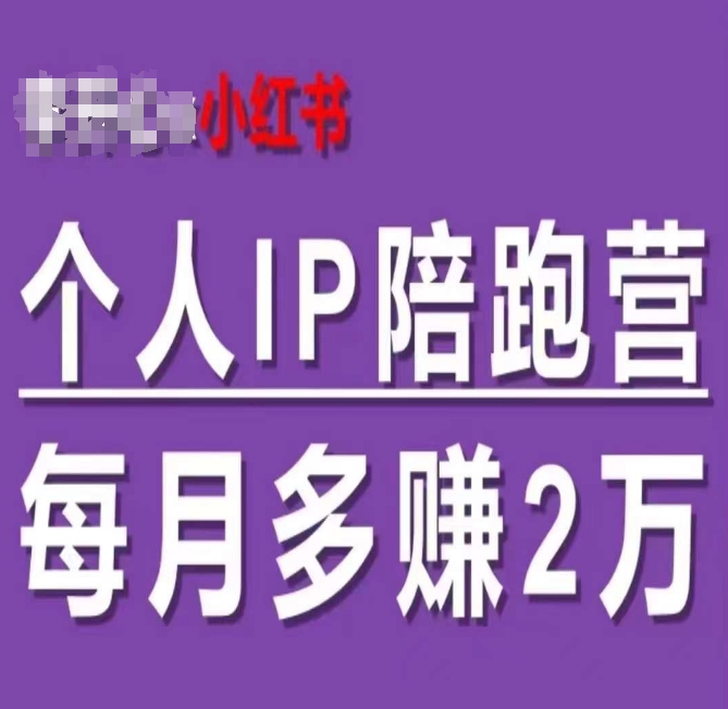 小红书个人IP陪跑营,60天拥有自动转化成交的双渠道个人IP