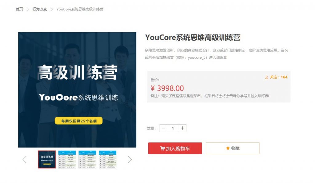 YouCore系统思维应用 高级训练营，真正从“知道”到“做到” 价值3998元
