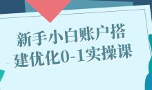 新手小白账户搭建优化0-1实操课