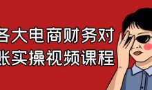 各大电商财务对账实操视频课程