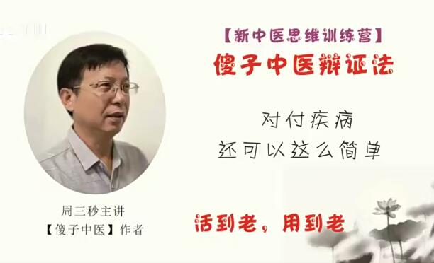 周三秒新中医思维训练营系列课暨傻子中医辩证法