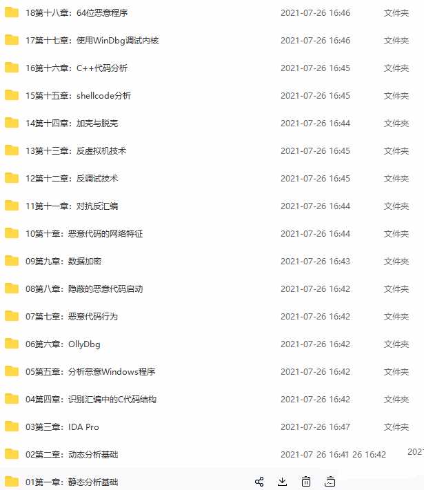 恶意代码分析实战课，价值399元