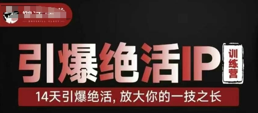 引爆绝活IP训练营14天引爆绝活,放大你的一技之长