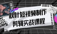 秋叶短视频制作剪辑实战课程
