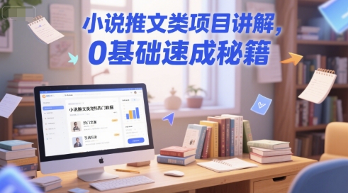 小说推文类项目讲解0基础速成秘籍