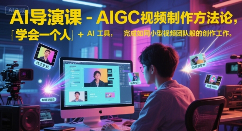 AI导演课-AIGC视频制作方法论，学会一个人+AI工具，实现导演梦