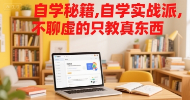 大脸陈自学秘籍，自学实战派，不聊虚的只教真东西